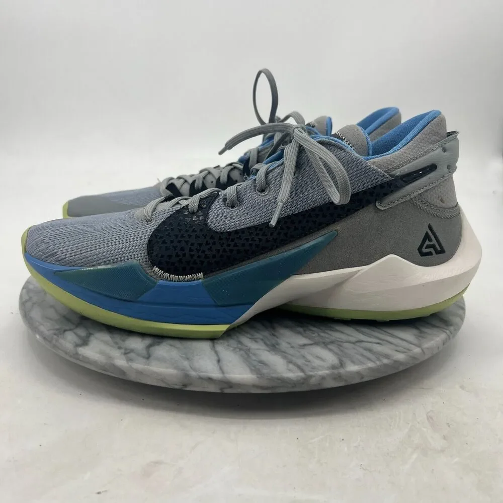 Nike Zoom Freak 2 Shoe Mens 11.5 Grey/Black Lace Up Athletic Sneaker CK54224-004